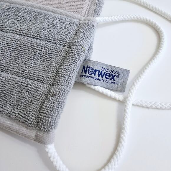 Norwex Back Scrubber Grey Baclock Microfiber EUC - Picture 5 of 7